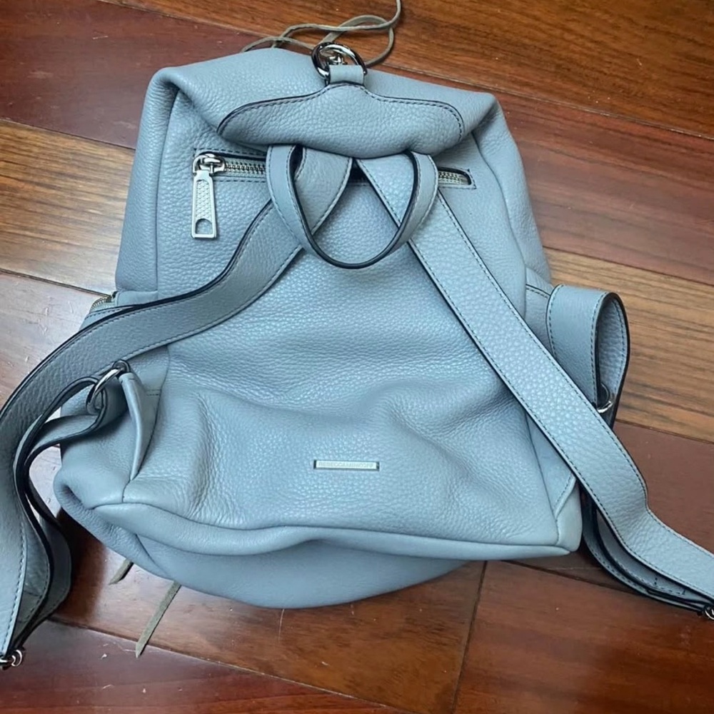 Rebecca Minkoff Light Gray Leather Backpack
